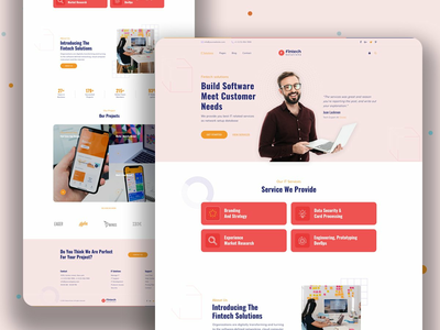 Fintech Solutions V2- IT 服务和解决方案网站模板。(Fintech Solutions V2- IT Services & Solutions Website Template.)