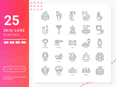 护肤图标包(Skin Care Icon Pack)