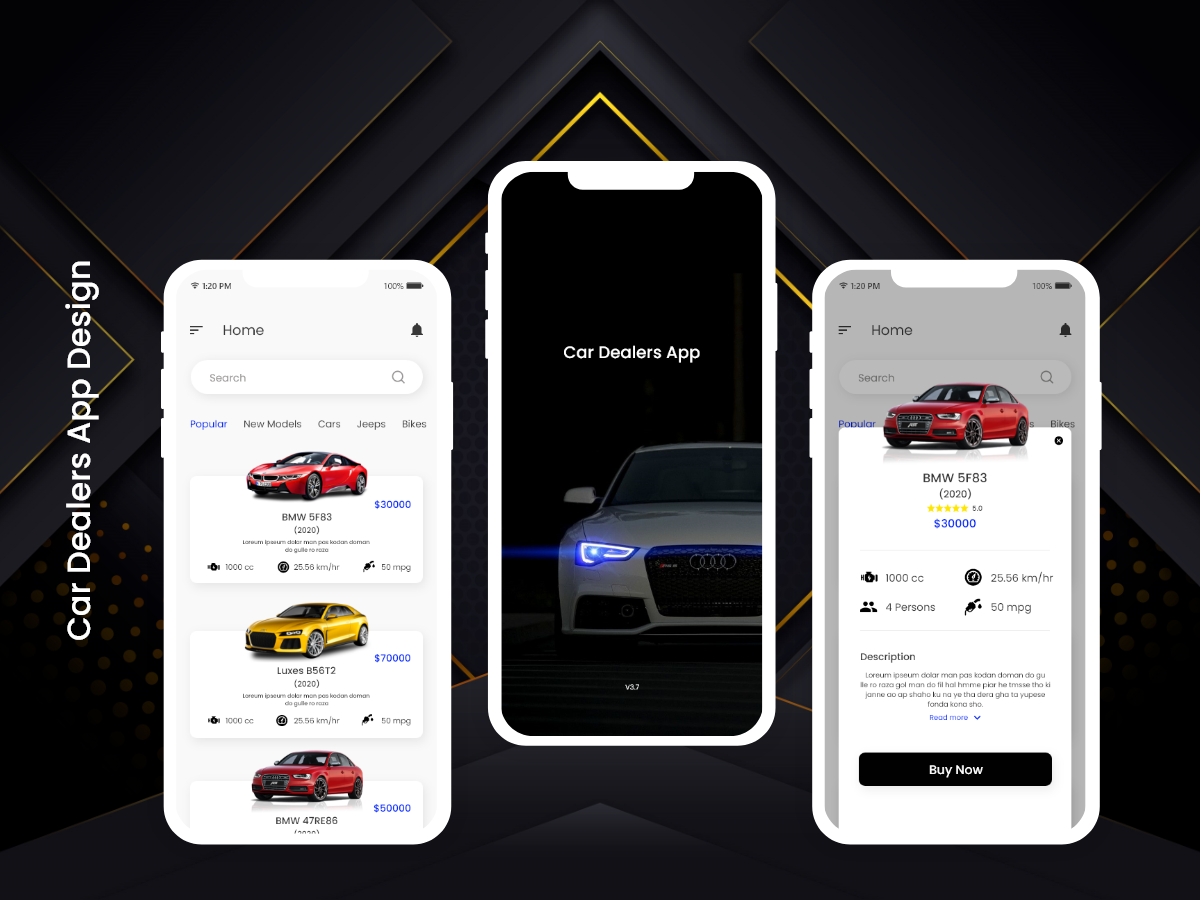 汽车经销商应用程序设计(Car Dealers App Design)