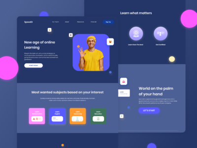 在线学习登陆页面(Online Learning Landing Page)