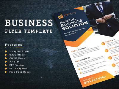 企业传单模板(Corporate Flyer Template)