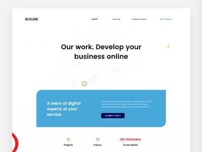 公交登陆页面(Busline landing page)