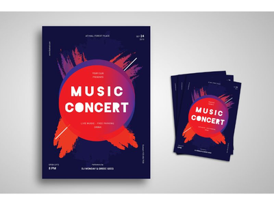 传单模板音乐音乐会活动(Flyer Template Music Concert Event)