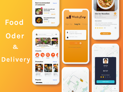 食品订购和交付 UI 套件(Food Oder & Delivery UI Kit)