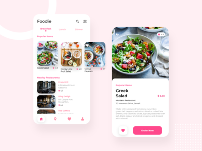 美食家 - 移动用户界面(Foodie - Mobile UI)