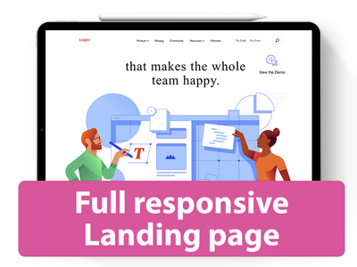 完全响应的登陆页面(Full responsive landing page)