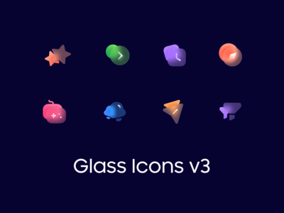 玻璃图标 v3(Glass Icons v3)