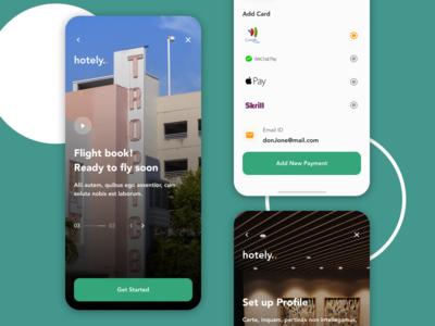 Hotely - 酒店预订 App Ui Kit #3(Hotely - Hotel Booking App Ui Kit #3)
