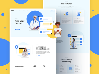 医疗响应登陆页面(Medical Responsive Landing Page)