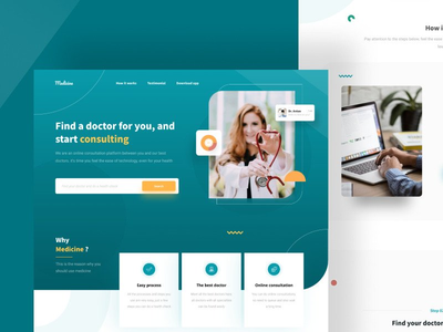 医学 - 健康网站模板(Medicine - Health Website Template)
