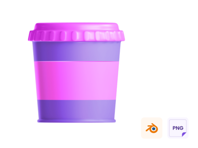 迷你杯 3D 图标(Mini Cup 3D Icon)