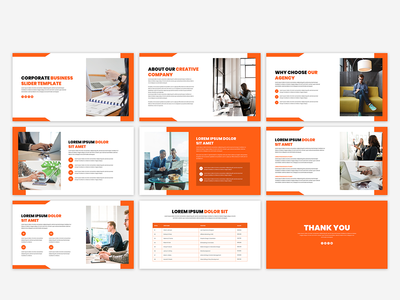最小的公司业务演示滑块模板(Minimal corporate business presentation slider template)