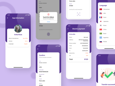 Miwal - 银行应用程序 UI 工具包（第 4 部分）(Miwal - Banking App UI Kit (Part 4))
