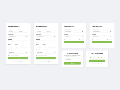 登录、注册和验证用户注册页面(Login, Signup and Verify user registation pages)