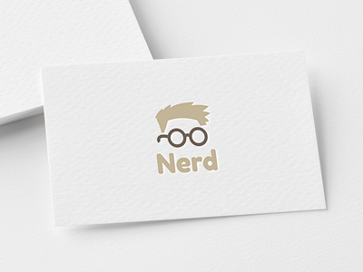 书呆子徽标模板(Nerd logo template)