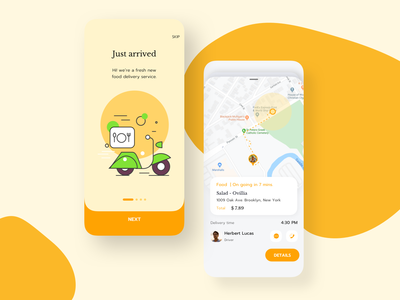 正在进行的食品和交付移动 UI 套件(Ongoing Food and Delivery Mobile Ui Kit)