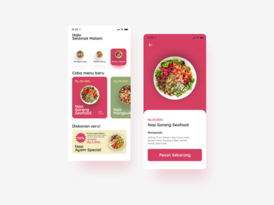UI Mobile - 点餐应用(UI Mobile - Order Food App)