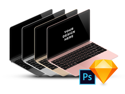 16x MacBook 模型(16x MacBook Mockups)