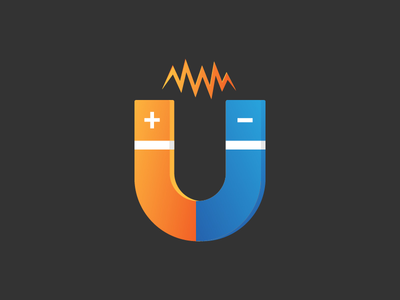 磁铁渐变图标(Magnet Gradient Icon)