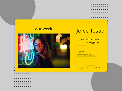 投资组合网页登陆页面(Portfolio Web Landing Page)