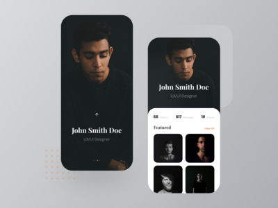 创意资料页面设计(Creative Profile Page Design)