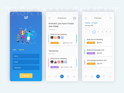 任务管理屏幕(Task Management Screens)