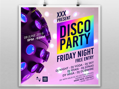 派对邀请社交媒体横幅（横幅 63）(Party invitation social media banner (Banner 63))