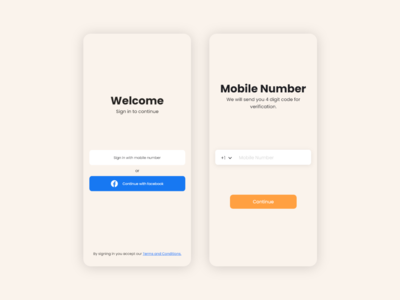 登录屏幕 iOS - UI 套件(Sign in screen iOS - UI Kits)