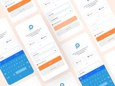 登录设计概念-Travel In(Login Design Concept - Trave In)