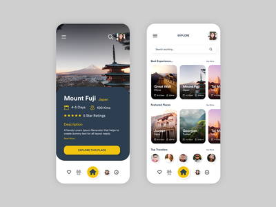 旅行应用程序用户界面(Trips App UI)