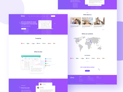 UI UX 企业登陆网页设计(UI UX Corporative Landing Web design)