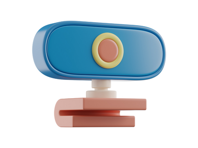 网络摄像头 3D 图标(Webcam 3D Icon)