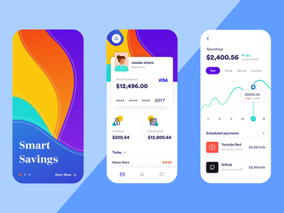 银行应用程序概念 ui(Bank App Concept ui)