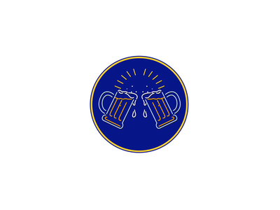啤酒烤霓虹灯标志椭圆形(Beer Toasting Neon Sign Oval)