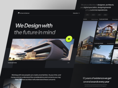 Archea-建筑机构登陆页面(Archea - Architecture Agency Landing Page)