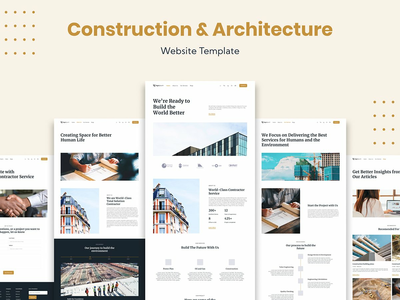 建筑和建筑业务网站模板(Architecture and Construction Business Website Template)