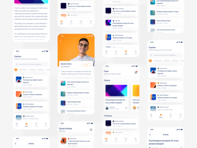 文章 App Concept UI Kit(Articles App Concept UI Kit)