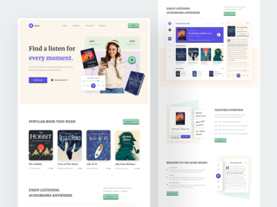 Auca - 有声读物登陆页面(Auca - Audio Book Landing Page)