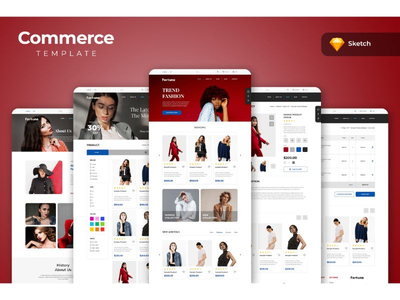 时尚电子商务网站模板(Fashion eCommerce Website Templates)