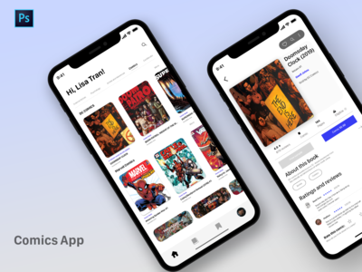 漫画商店应用程序 - UI KIT(Comics Store App - UI KIT)