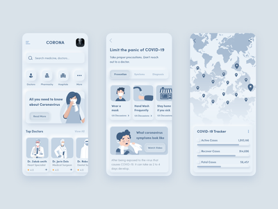 COVID-19 拟物移动应用程序(COVID-19 Skeuomorphic Mobile App)