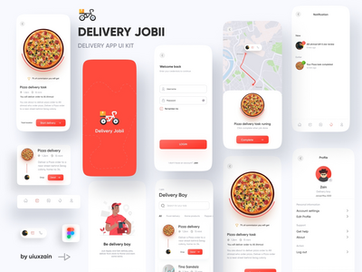 送餐应用界面(Food Delivery app UI)
