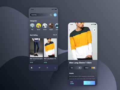 电商App暗黑版(E-Commerce App Dark Version)