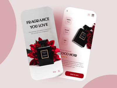 电子商务香水产品应用程序设计(E-Commerce Fragrance Product App Design)