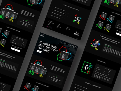 针对游戏玩家的能量饮料网站(Energy Drink Website targeting Gamers)