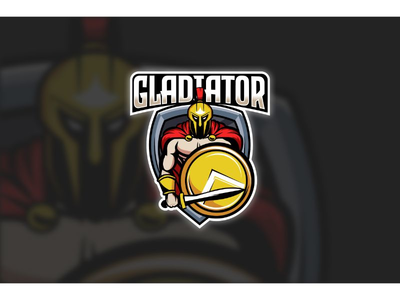 电子竞技标志角斗士(Esport Logo Gladiator)