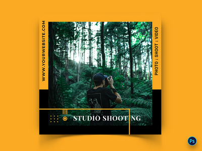 摄影社交媒体帖子模板(Photography Social Media Post Template)