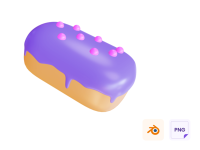 蛋糕块 3D 图标(Cake Block 3D Icon)