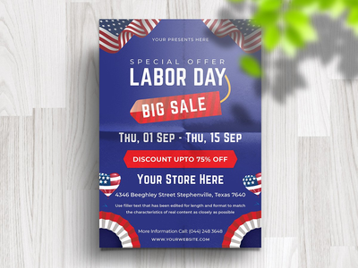 劳动和联邦日销售 Flyer-03(Labor & Federal Day Sale Flyer-03)