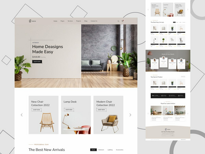 室内设计登陆页面(Interior Design Landing page)